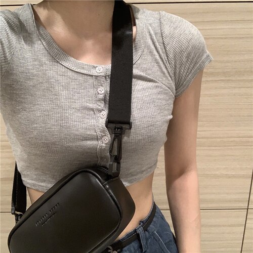 宽带斜挎包个性ins小方包女胸包