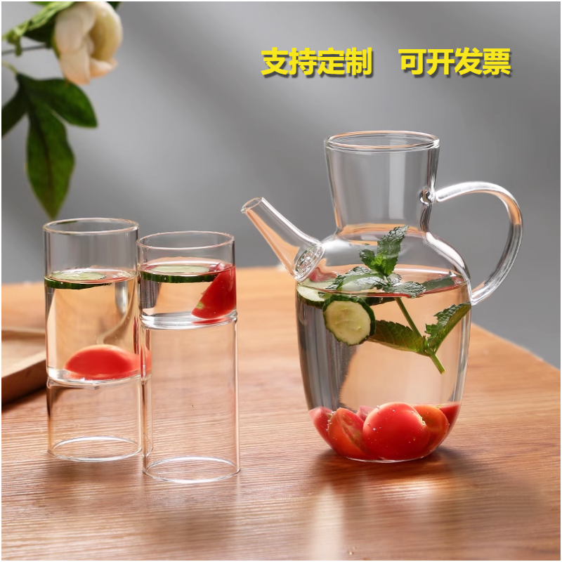 水经注茶壶仿宋玻璃茶壶大容量中式绿茶壶高硼硅执壶煮茶壶花茶壶