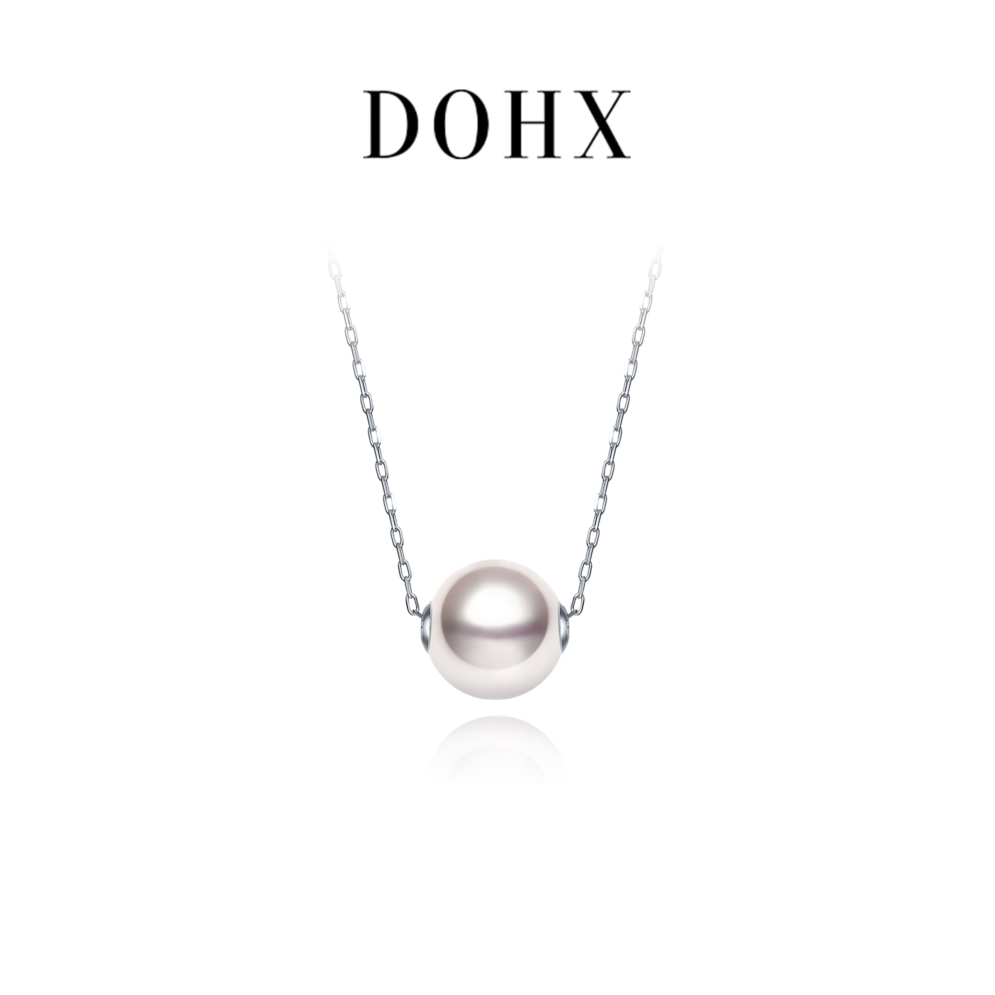 DOHX珠宝Akoya珍珠项链S925银