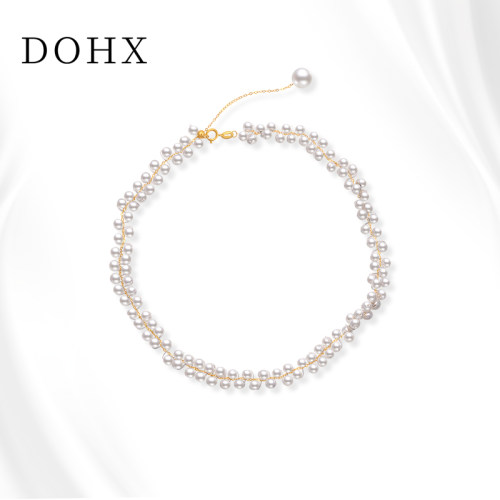 DOHX/都熙天然淡水珍珠颈链近圆