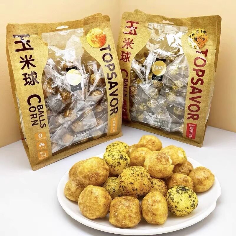 金语海苔玉米球202g休闲小零食