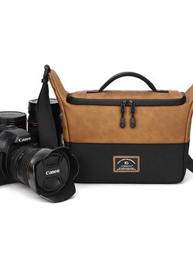 适用于单反相机包 佳能/尼康/索尼微单数码相机摄影包 单肩 5D4 D850 A7M4松下S5 S1富士XT5 XH2S XT30单肩包
