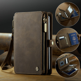 新款通用多功能护照包照片卡夹钱包磁吸迷你插卡手拿包RFID拉链包