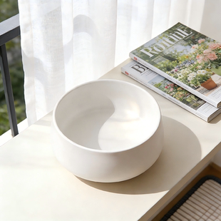 桌面中式家居水培花盆陶瓷大号巴西木水仙花金钱草无孔水养专用盆