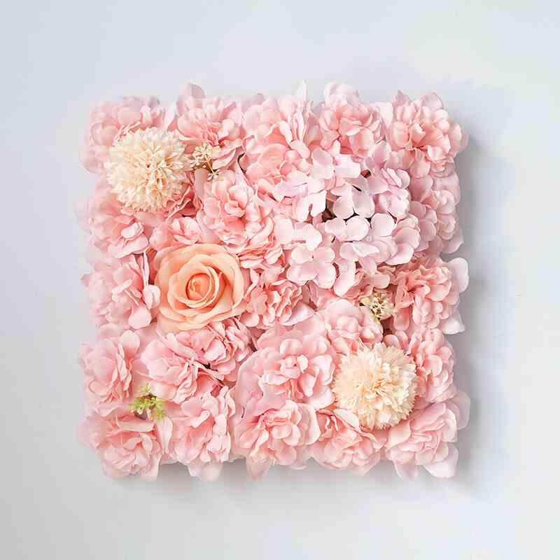 婚礼仿真花背景墙玫瑰花墙粉色绣球花排塑料花婚庆装饰结婚花拱门