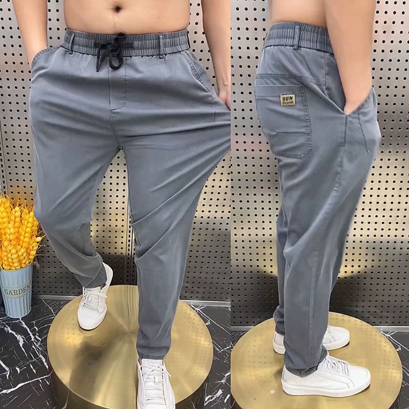 夏季彈力加肥加大休閑牛仔褲