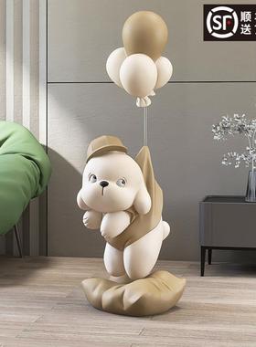 狗客厅大型落地装饰摆件家居饰品电视柜沙发旁边开业乔迁新居礼品