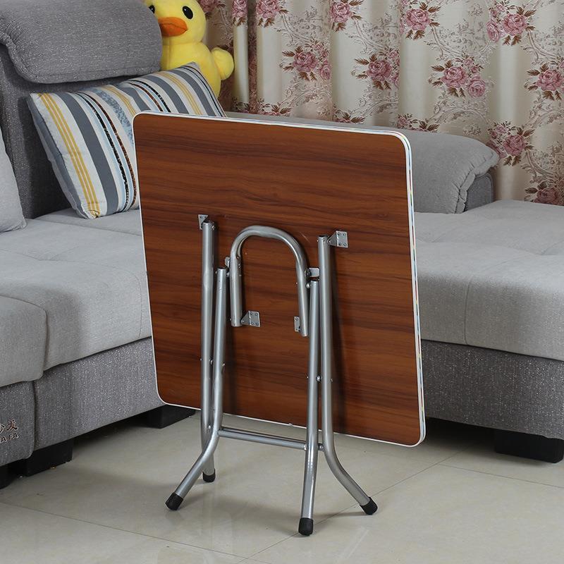 吃饭折叠桌家用正方形饭桌餐桌简易小桌子矮户外方桌出租房便携式