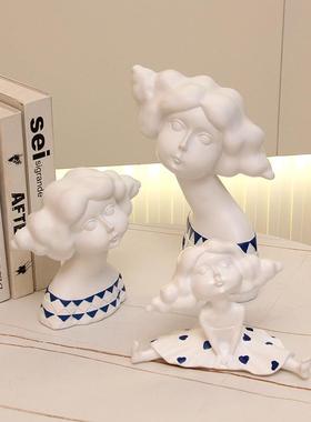 创意树脂辛格瑞拉人物酒柜摆件现代简约客厅办公室房间家居装饰品