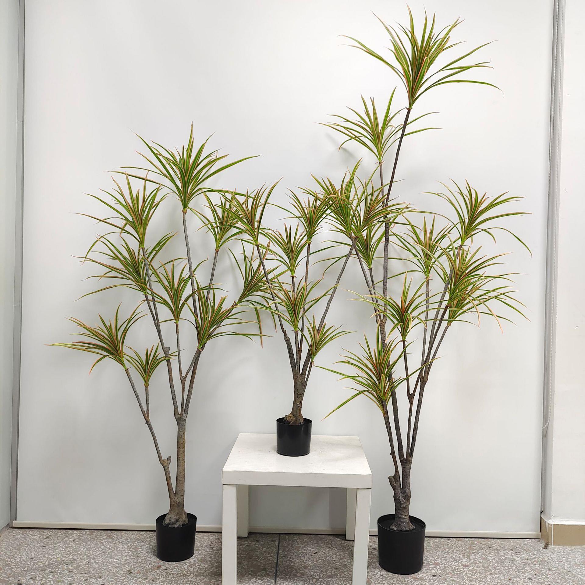 北欧常青仿真植物软装装饰假绿植盆栽摆件龙血铁千年木真盆景