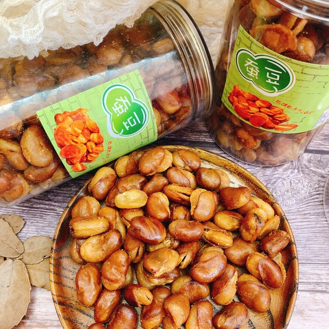 8090儿时回忆经典零食蚕豆香脆扁豆 兰花豆 坚果休闲小吃零食350g