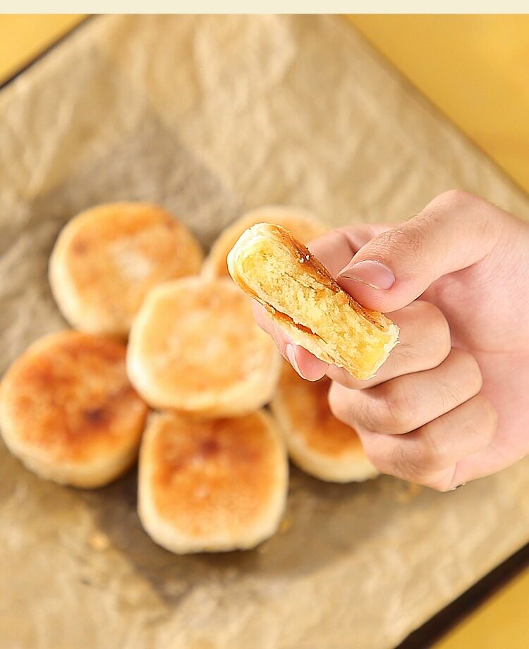 正宗惠来绿豆饼传统红卷纸绿豆饼潮汕特产豆沙红豆香芋黑豆饼筒装