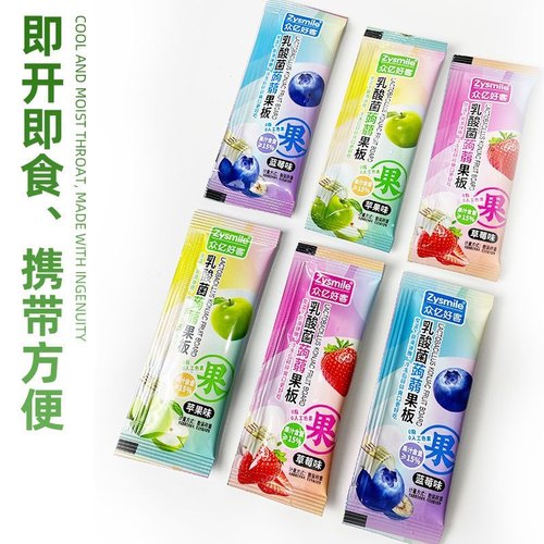 乳酸菌果板果冻众亿好客低脂低卡