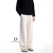 DAL潮流简约休闲风宽松秋冬美式 直筒男女基础垂感百搭阔腿长卫裤