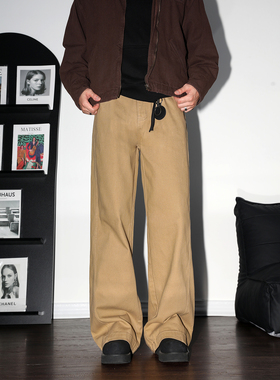 DAL 纯棉基础款直筒牛仔裤男2025年秋冬高级感cleanfit简约休闲裤