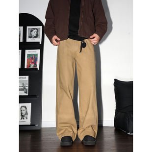 男2025年秋冬高级感cleanfit简约休闲裤 直筒牛仔裤 纯棉基础款 DAL