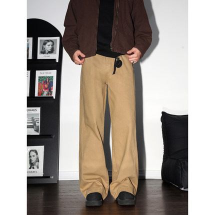 DAL 纯棉基础款直筒牛仔裤男2025年秋冬高级感cleanfit简约休闲裤