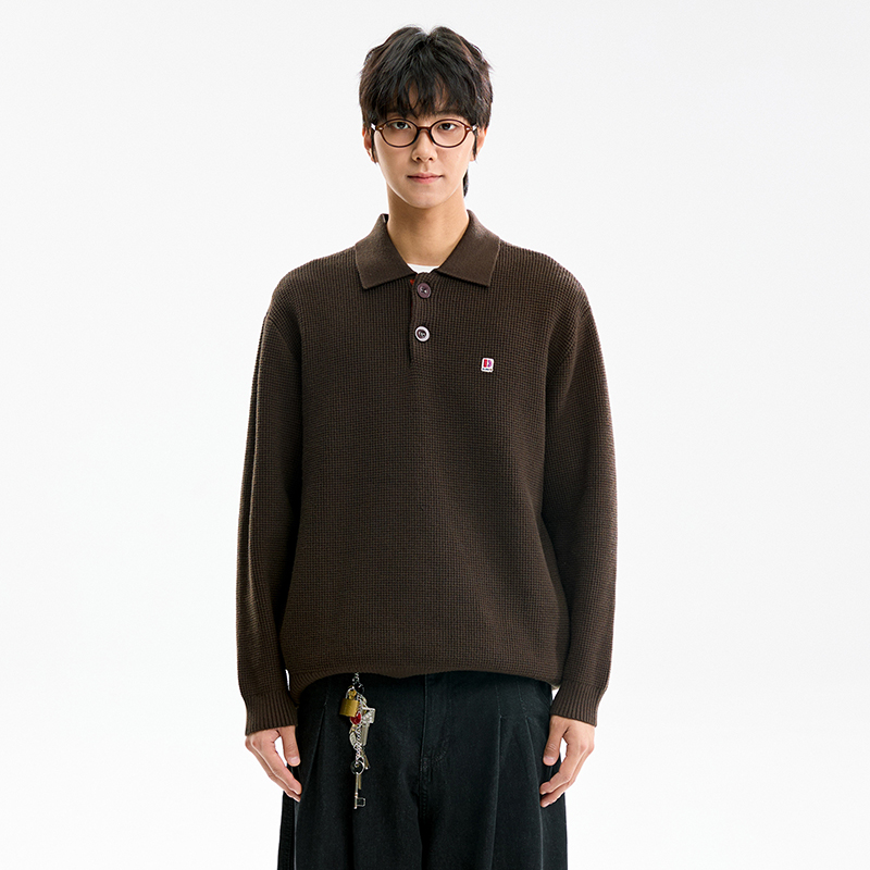 NBKY复古慵懒感毛衣男2025秋冬