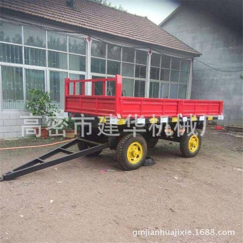 厂家供应农用5吨四轮半挂牵引挂车箱式挂车农用机械挂车自卸拖车