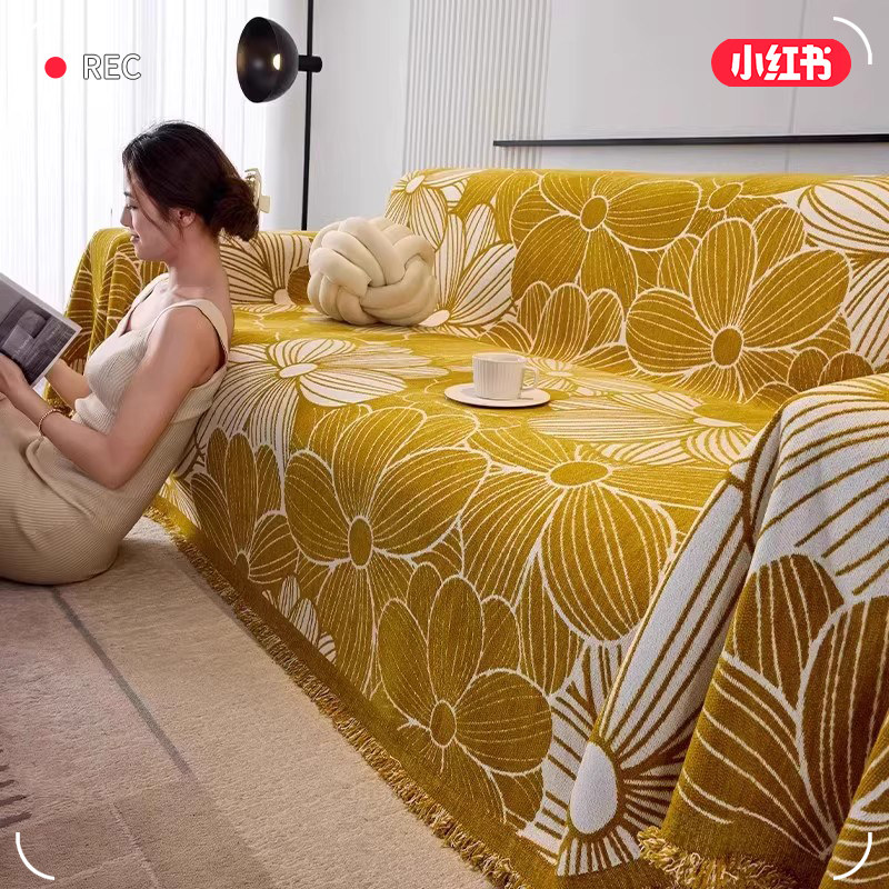 北欧风简约雪尼尔ins沙发盖布防猫抓四季通用沙发巾沙发套沙发毯,居家布艺,沙发套,淘宝优惠券,粉丝福利购,淘宝优惠卷
