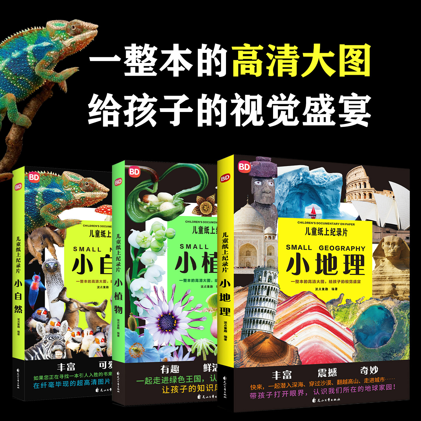 【全2册】儿童纸上纪录片:小植物+小自然 波点童趣 一整本的高清大图 给孩子的视觉盛宴 少儿科普绘本百科绘本漫画 磨铁图书正版