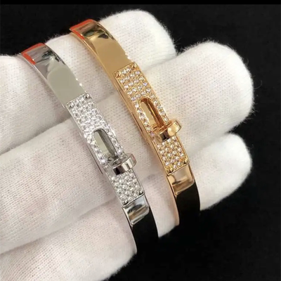 高版本kelly手镯女镀18k玫瑰金