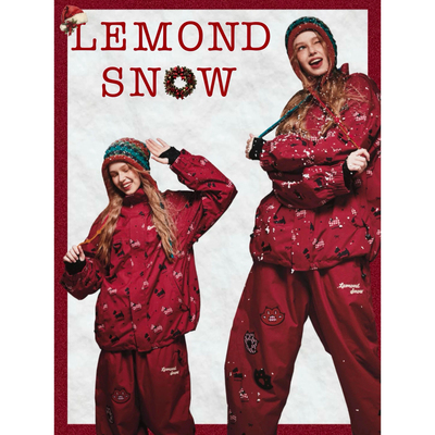 LMDSNOW【幸运小狗】新款滑雪服套装女防水保暖单双板滑雪衣装备