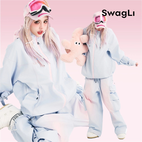 SWAGLI泡泡糖滑雪服套装