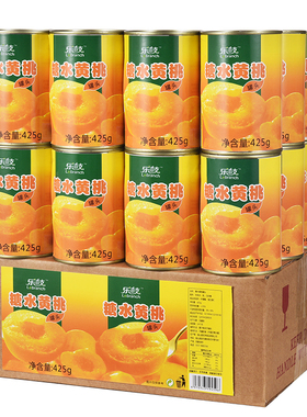 砀山特产糖水黄桃罐头餐饮批发烘培专用新鲜水果罐头425g整箱12罐