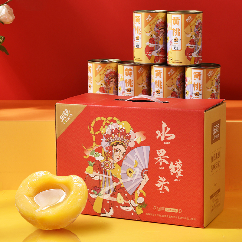 中秋礼盒装砀山特产黄桃罐头整箱