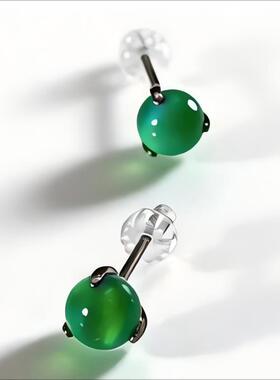 钛合金材质一体式星云澳宝耳钉耳骨钉创意时尚个性女0.8粗枪打