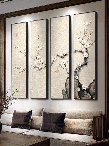 装饰画客厅沙发背景墙国风新中式