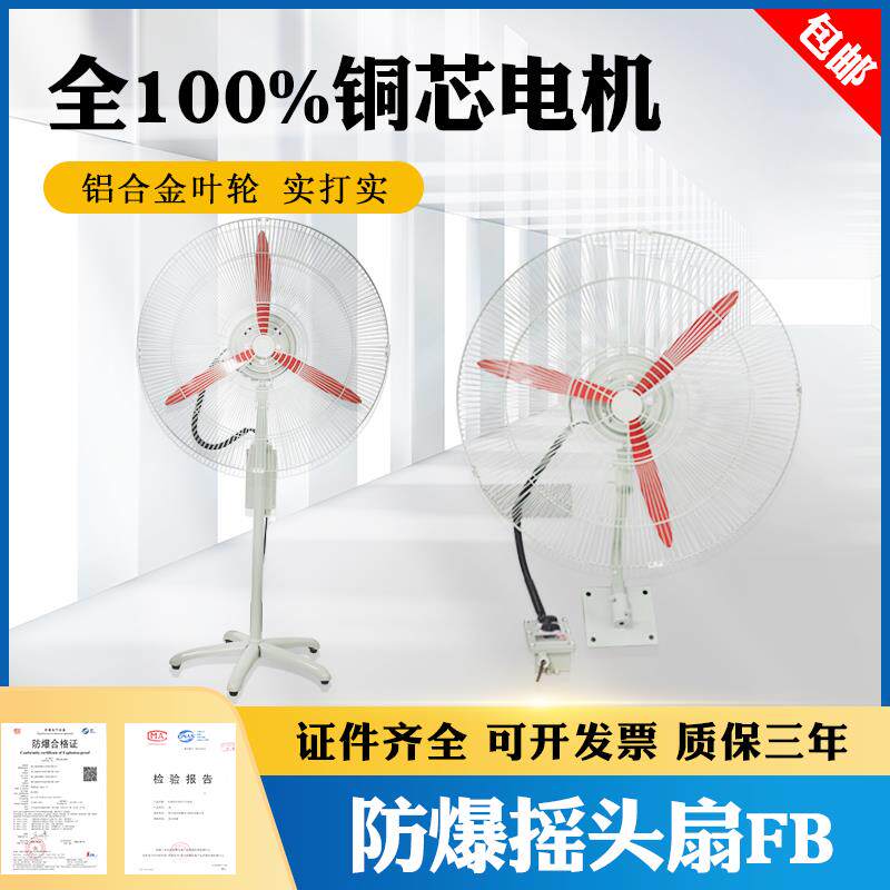 新款防爆工业风机防爆摇头扇/FB-500/750防爆电风扇/落地式/包邮