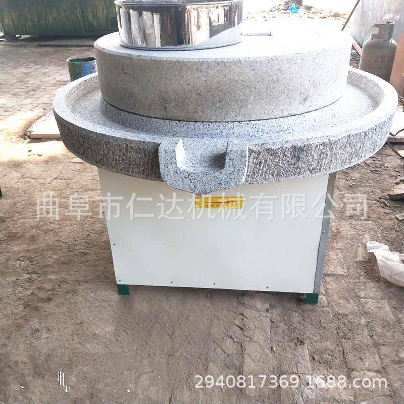 电动小麦大米面粉石磨机 电动豆腐大豆磨浆机 大型电动石磨机