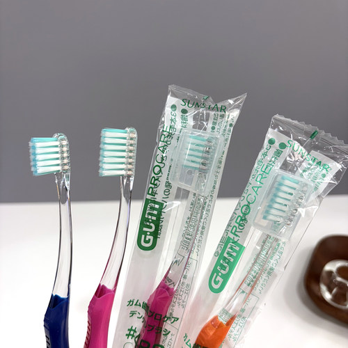 gum388中毛小头牙刷日本齿科推荐牙周护理软硬适中488成人牙刷