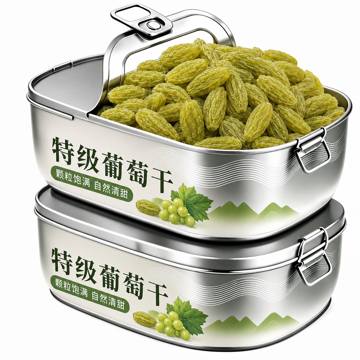葡萄干新疆特级超大官方旗舰店开袋即食蜜饯果干零食绿宝石超大粒