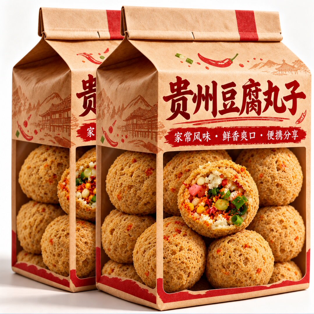 正宗贵州特产纯手工豆腐圆子炸丸子豆腐火锅贵阳名小吃官方旗舰店