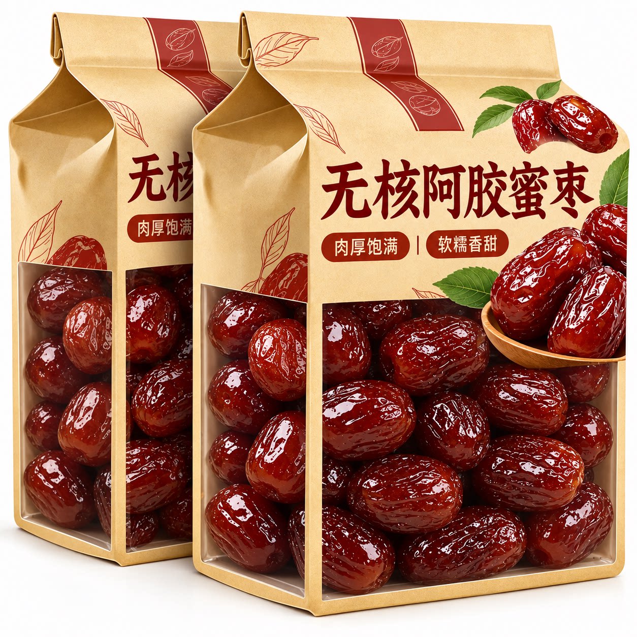 正宗无核金丝阿胶蜜枣独立包装即食煲汤泡水喜糖伴手礼官方旗舰店