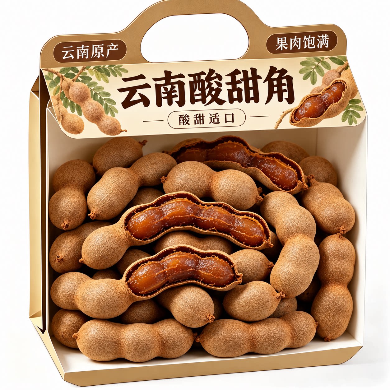 酸角特级甜酸角云南特产新鲜野生大甜角解馋零食甜酸角酸枣旗舰店