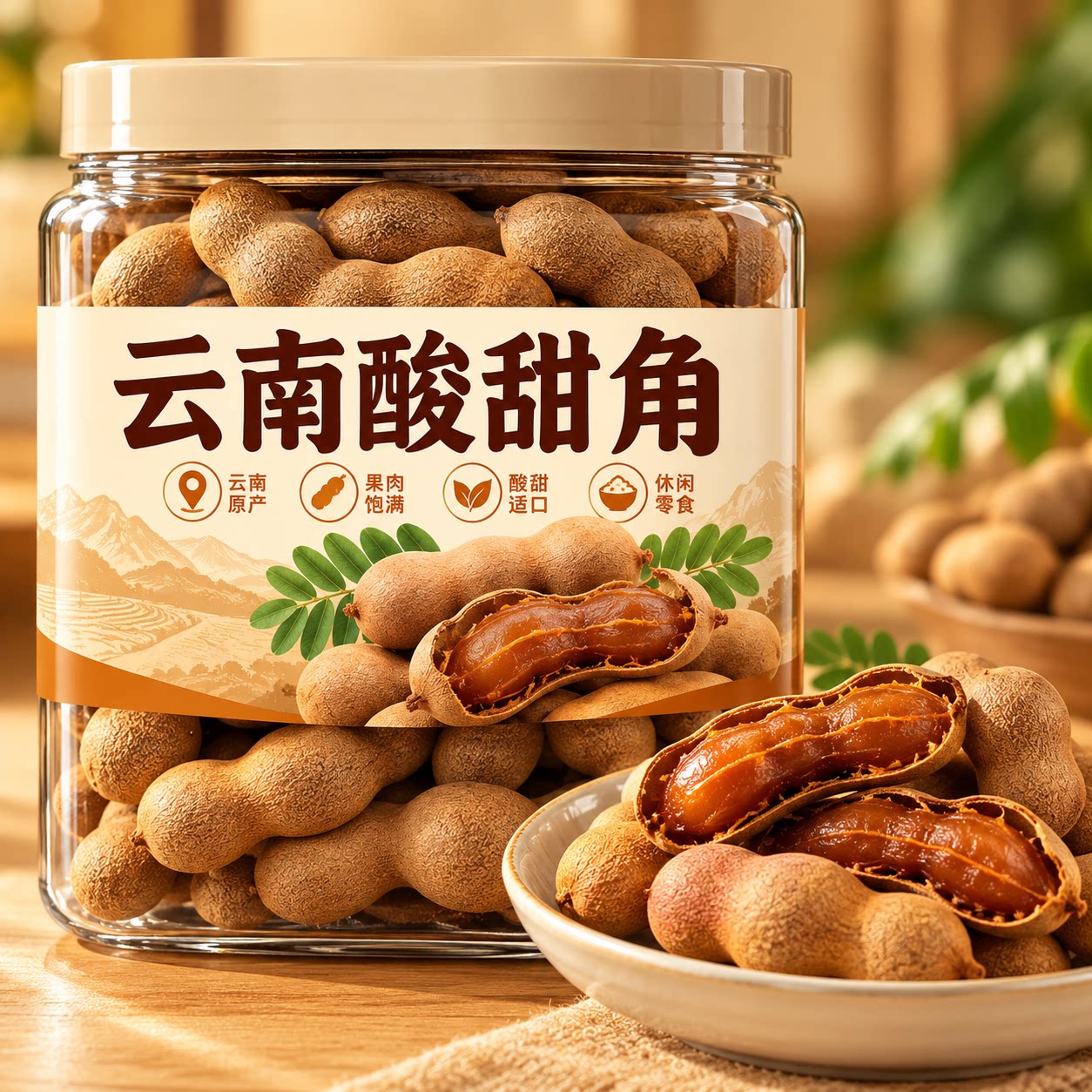 酸角特级甜酸角云南特产新鲜野生大甜角解馋零食甜酸角酸枣旗舰店