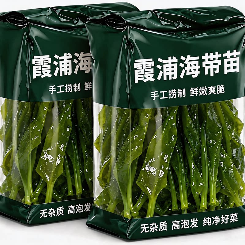 正宗福建霞浦海带苗嫩特级新鲜干货烫火锅专用海带苗裙带菜旗舰店