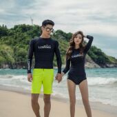 防晒潜水服情侣潜浮服长袖 泳衣水母衣水母服冲浪服男女速干防晒衣