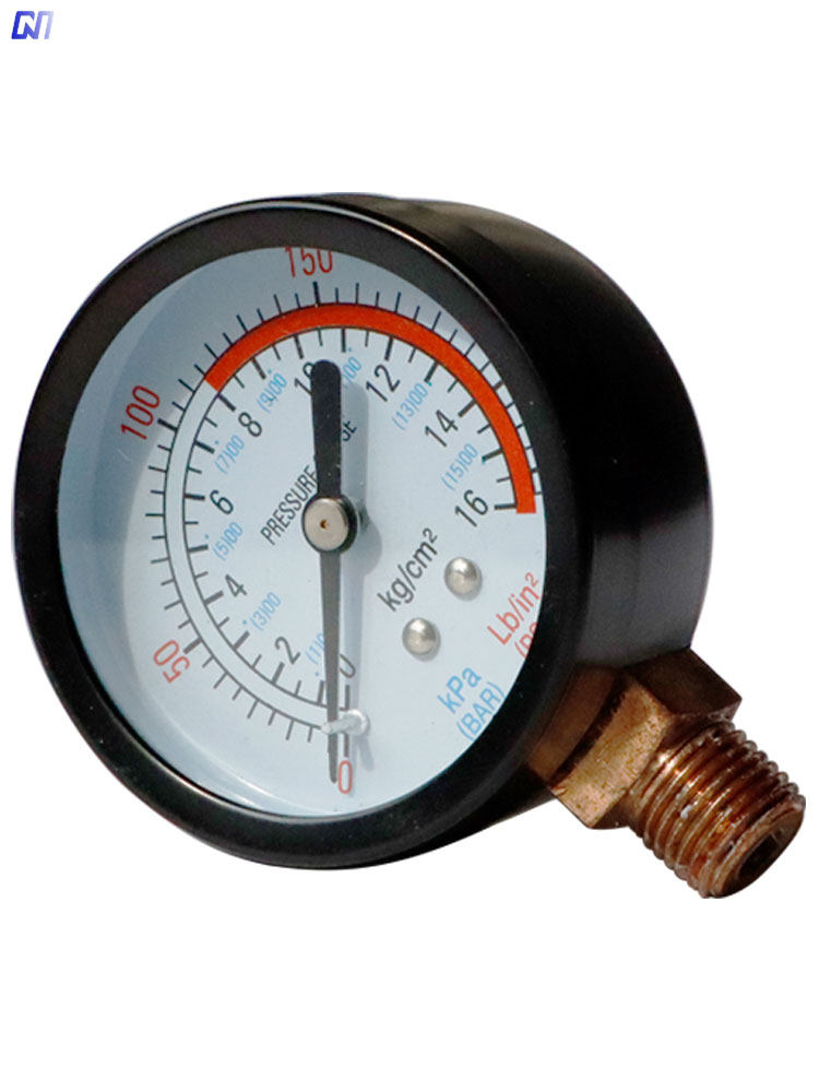 空压机配件气泵压力表充气磅空气恒压空气表指针式气压表转接头