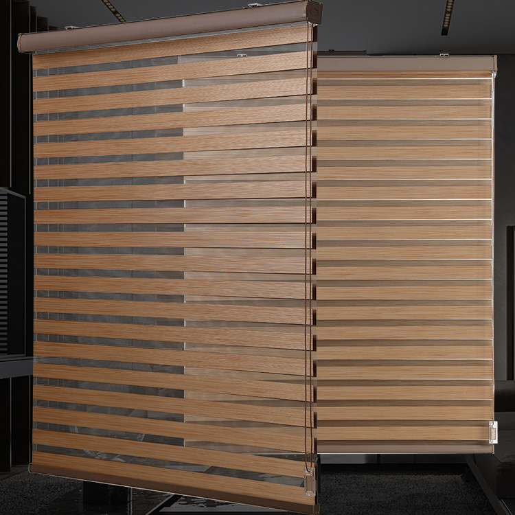 百叶窗帘卧室客厅餐厅防水办公遮光升降全遮光新款免打孔手拉卷帘