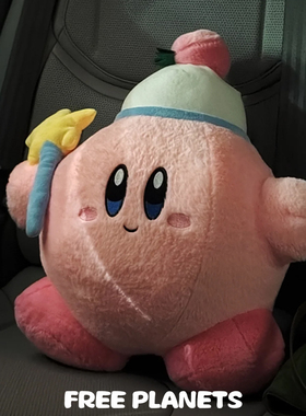 日本星之卡比玩偶睡觉抱枕毛绒公仔儿童玩具超大号娃娃女生日礼物