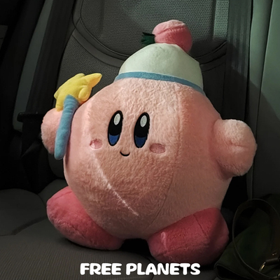 日本星之卡比玩偶睡觉抱枕毛绒公仔儿童玩具超大号娃娃女生日礼物