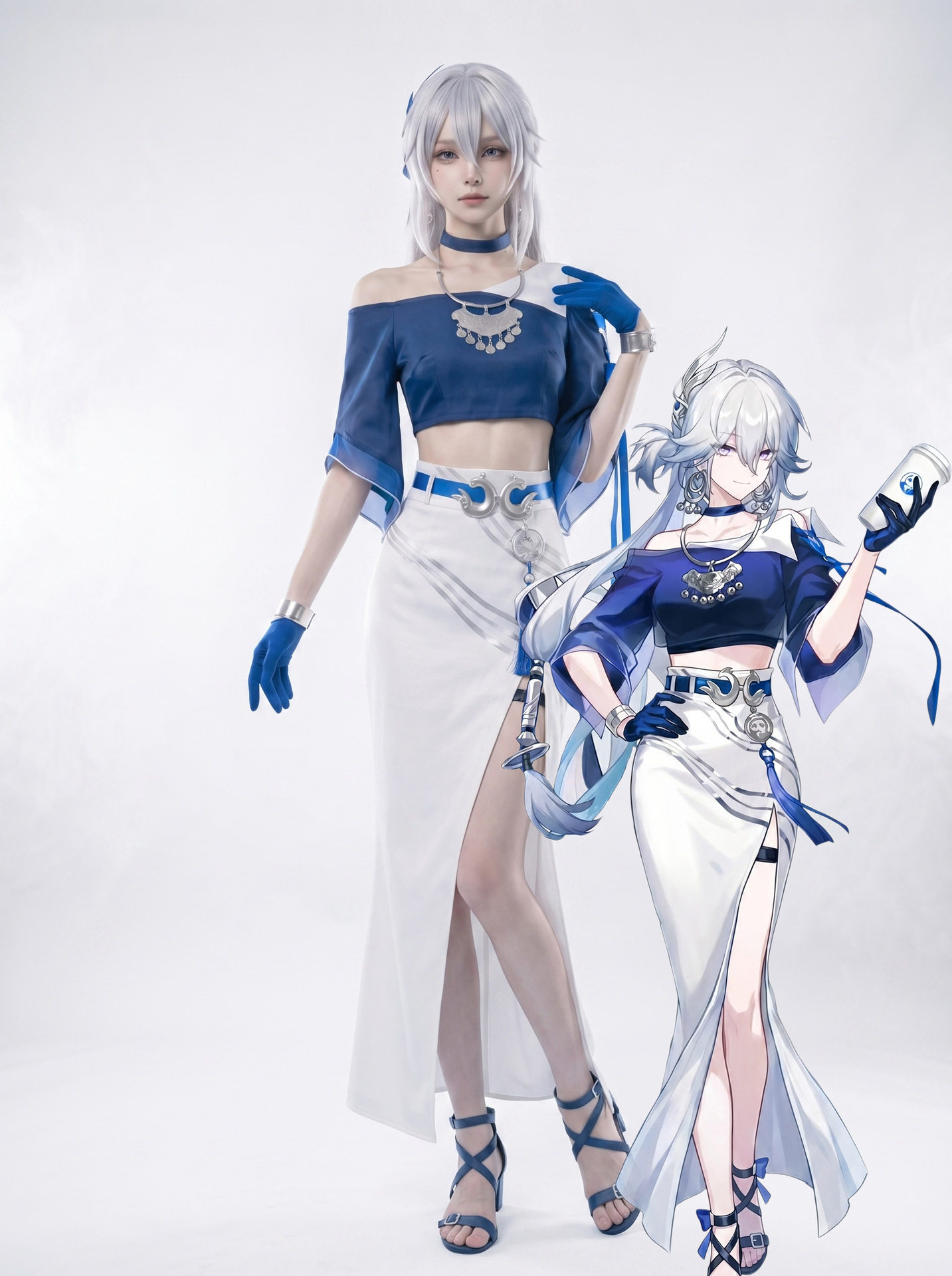 崩坏星穹铁道cos服茶百道联动爻光cosplay二次元游戏动漫衣服套装