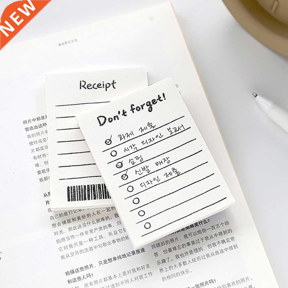 50Sheets/set Simple Lines To Do List Memo Notes School Offic