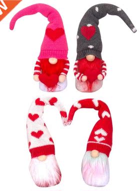 Valentines Day Gnome Doll Handmade Elf Figurine for Girlfrie