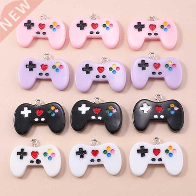 10pcs 28*21mm Enamel Mini Gamepad Charms DIY for Necklaces P